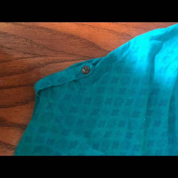 Blue button up blouse - Picture 6 of 7